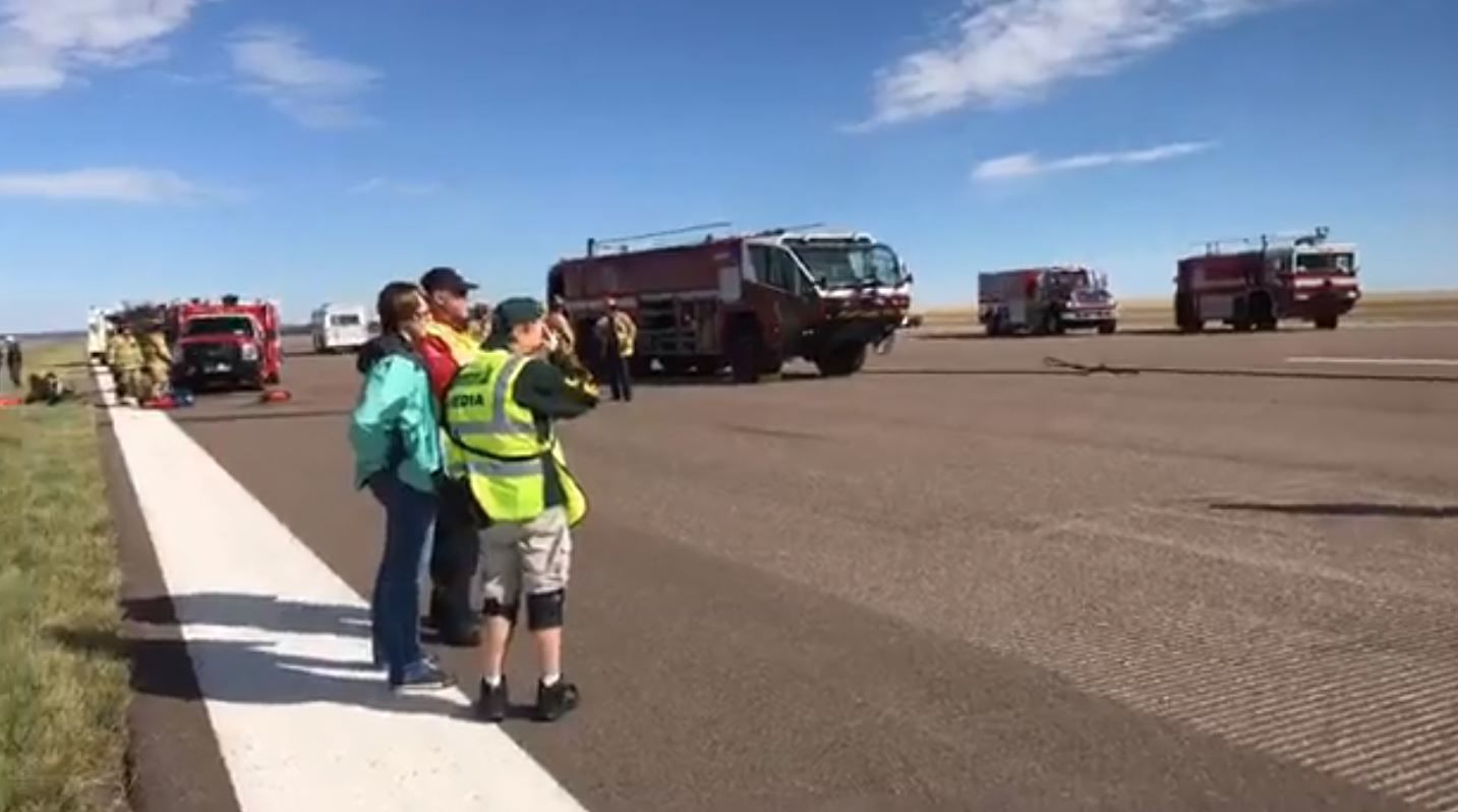 Plane crash simulation